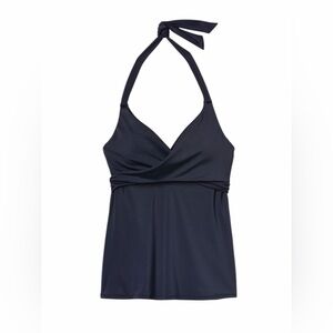 NWT – Athleta – Bra Cup Wrap Tankini – Black – Sz. 34B/C